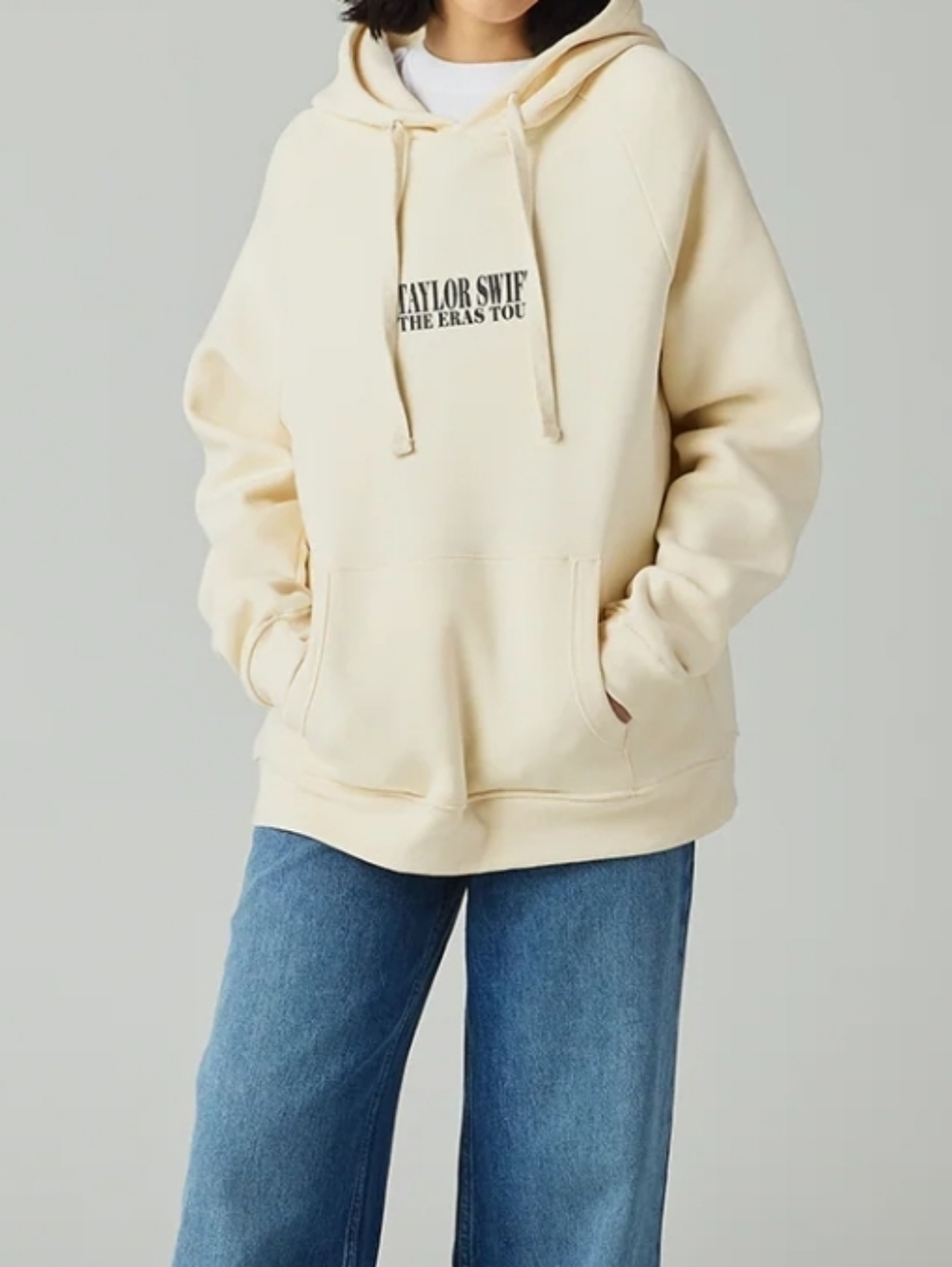 Taylor Swift | The Eras Tour I Beige Hoodie Size L - Picture 3 of 10
